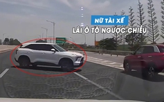 Xử phạt nữ tài xế lái ô tô chạy ngược chiều, quay đầu trên cao tốc