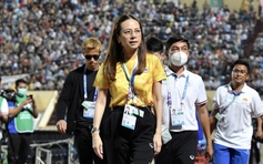 Chủ tịch bóng đá Thái Lan, nữ tỉ phú Madam Pang bất ngờ trở lại Việt Nam
