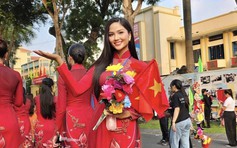 Lan Ngọc, H'Hen Niê có mặt từ sớm chuẩn bị diễu hành, chia sẻ gây xúc động