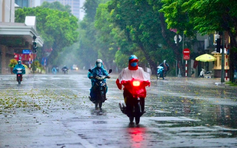 Không khí lạnh tràn về dịp lễ giỗ tổ Hùng Vương, miền Bắc mưa giông