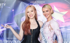 Đương kim Hoa hậu Hoàn vũ diện áo bà ba đọ sắc với Kỳ Duyên