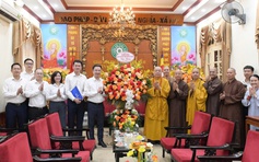 Anh Nguyễn Tường Lâm thăm T.Ư Giáo hội Phật giáo Việt Nam