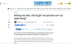 Không vay tiền nhưng bị ghi 'nợ quá hạn': Ngân hàng hứa giải quyết dứt điểm