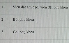 Viên đặt phụ khoa được công bố là trang thiết bị y tế