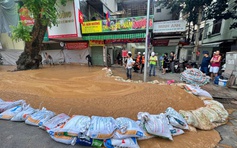 'Suối bùn' lại phun trào khi thi công hầm ngầm tàu metro Nhổn - ga Hà Nội