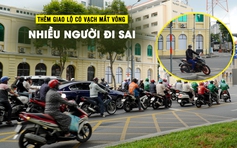 Thêm giao lộ vẽ vạch mắt võng ở TP.HCM, nhiều người vẫn vi phạm