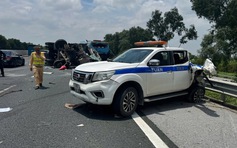 Tai nạn liên hoàn trên cao tốc, 2 tài xế tử vong