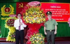 Giám đốc Công an tỉnh Bình Định được thăng hàm thiếu tướng