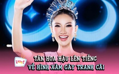 Tân Hoa hậu Hoàn vũ Việt Nam Nguyễn Hoàng Phương Linh nói gì về hình xăm gây tranh cãi?