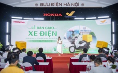 Honda Việt Nam hợp tác Vietnam Post triển khai Dự án sử dụng xe điện giao hàng