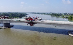 Hợp long cầu Bình Gởi bắc qua sông Sài Gòn, đường Vành đai 3 TP.HCM