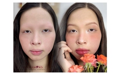 Niềm vui bất ngờ của cô gái lần đầu có chân mày