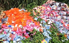 Vụ đổ trộm thực phẩm chức năng ở vùng ven: Chỉ đốt 1 phần