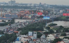 Kẹt xe kinh hoàng trên quốc lộ 1, đoạn ngã ba Vũng Tàu đến nút giao Tân Vạn