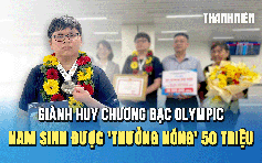 Nam sinh được 'thưởng nóng' 50 triệu đồng sau khi giành huy chương bạc Olympic toán quốc tế