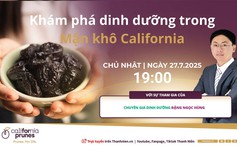 Tọa đàm trực tuyến: Khám phá dinh dưỡng trong Mận khô California