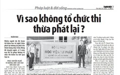 Gỡ khó để tổ chức thi thừa phát lại