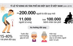 Khoảng 85% ca đột quỵ do tắc mạch máu não