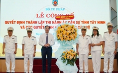 Thành lập Thi hành án dân sự Tây Ninh và đơn vị trực thuộc