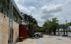 Nhà hàng xây dựng không phép trên hành lang bảo vệ sông Sài Gòn đã tháo dỡ