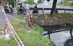 Bờ kè nguy hiểm