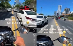 Khánh Hòa: Đã xác minh danh tính người nước ngoài lái xe lạng lách, chạy ngược chiều