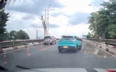 Xử lý tài xế taxi lạng lách, vượt ẩu trên cầu Bình Triệu