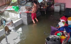 Bão số 6: 100 hộ dân thôn vạn chài bị chia cắt do ngập lụt