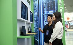 Trải nghiệm trung tâm dữ liệu container tại Triển lãm thành tựu đất nước 2025