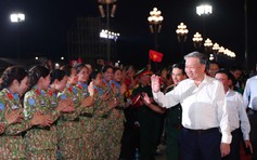 Tổng Bí thư Tô Lâm dự cầu truyền hình chính luận nghệ thuật Dưới cờ vinh quang