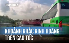 Khoảnh khắc tai nạn liên hoàn trên cao tốc khiến 8 người bị thương