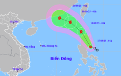 Dự báo áp thấp nhiệt đới gần Biển Đông sẽ mạnh lên thành bão số 8