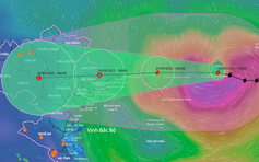 Bão số 9 giảm 3 cấp, đổi hướng di chuyển, đổ bộ Quảng Ninh - Hải Phòng