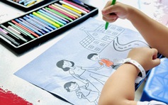 Lớp học vẽ tại bệnh viện khai giảng, đem sắc màu đến bệnh nhi