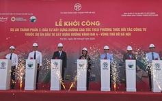 Hà Nội khởi công dự án 'trái tim' Vành đai 4 dài 113,5 km
