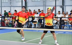 Sôi nổi giải pickleball TAND TP.HCM mở rộng 2025