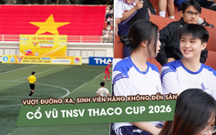 Nam thanh nữ tú Học viện Hàng không Việt Nam vượt đường xa đi cổ vũ