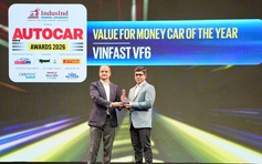VinFast VF 6 nhận giải 'Mẫu xe đáng tiền nhất năm' tại Autocar India Awards 2026