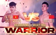 Võ sĩ bất bại Việt Nam tranh đai vô địch với cao thủ Trung Quốc