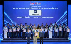 Handong E&C được vinh danh Top 100 Doanh nghiệp kiến tạo tương lai Việt Nam 2025