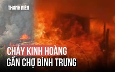 TP.HCM: Cháy lớn gần chợ Bình Trưng