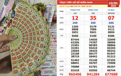 Bất ngờ xổ số miền Nam ngày 12 tháng 1: 3 ngày liền có vé… trúng 2 giải!