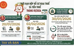 Lưu ý: Thời hạn nộp hồ sơ khai thuế để tránh bị phạt
