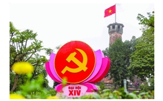 Hà Nội rực rỡ cờ hoa chào mừng Đại hội XIV của Đảng
