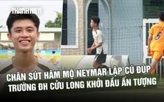 Chân sút hâm mộ Neymar lập cú đúp, Trường ĐH Cửu Long khởi đầu ấn tượng ở TNSV THACO Cup 2026