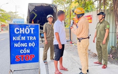 CSGT TP.HCM kiểm tra nồng độ cồn ban ngày Tết Dương lịch, phát hiện nhiều vi phạm