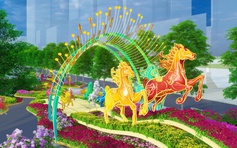 Sáu ngày nữa thi công Đường hoa Nguyễn Huệ Tết Bính Ngọ 2026