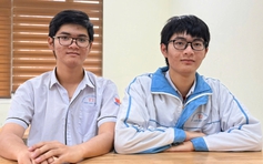 Cặp song sinh cùng đoạt giải nhất học sinh giỏi quốc gia