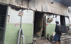 TP.HCM: Cháy rụi 4 phòng trọ ở đường Huỳnh Tấn Phát