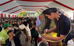 Nhà Đình Bắc mở cỗ vui như hội, 'Vua phá lưới châu Á' ký tặng mỏi tay 